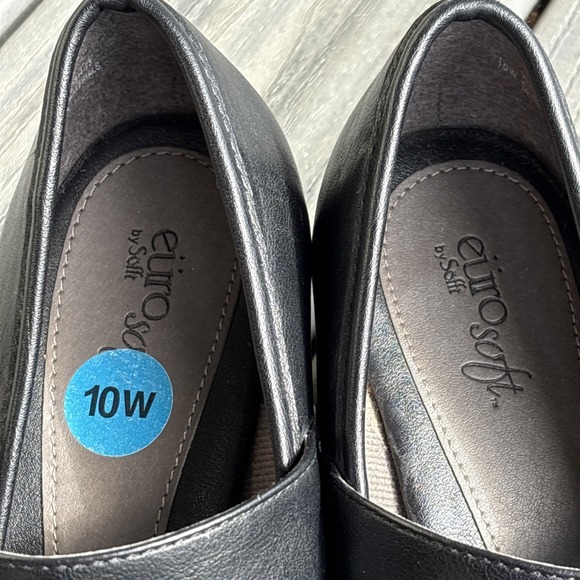 Eurosoft 10W Mary Jane Block Heel Shoes Women Paulette Black By Sofft - Picture 5 of 11